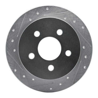 R1 Concepts R1 97-05 Buick Century Rear Left Drilled & Slotted Silver Brake Rotor