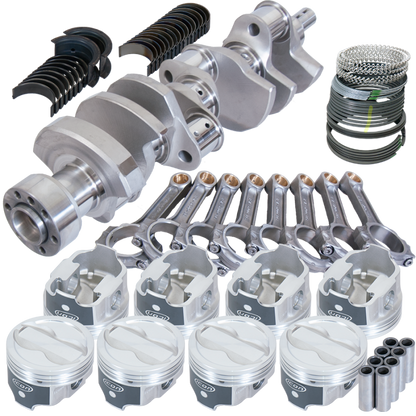 Eagle Chevy LT1 350 1Pc 3.750in Crank 5.700in I-Beam Rods -18cc 4.040in Pistons Rotating Assembly