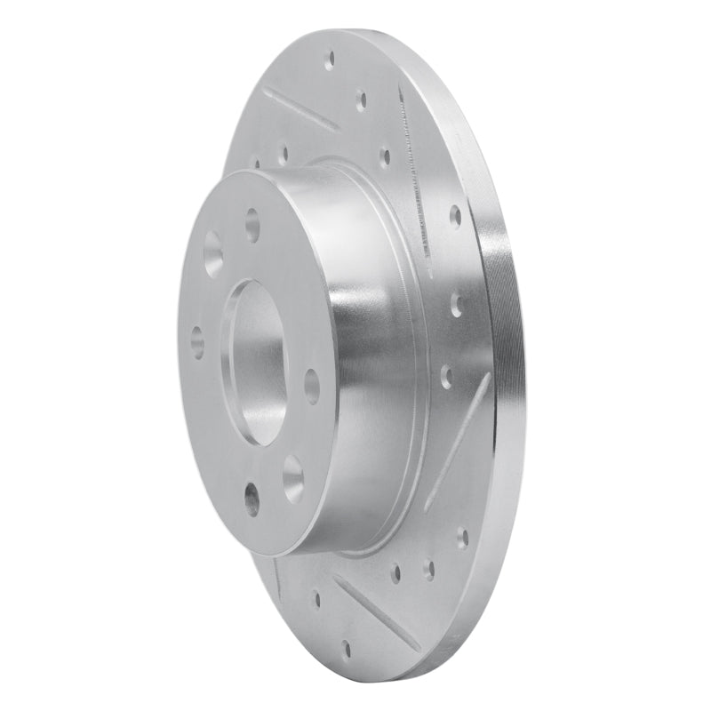 R1 Concepts R1 81-83 Renault Fuego Front Right Drilled & Slotted Silver Brake Rotor