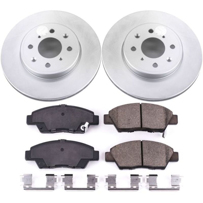 PowerStop Power Stop 15-19 Honda Fit Front Z17 Evolution Geomet Coated Brake Kit