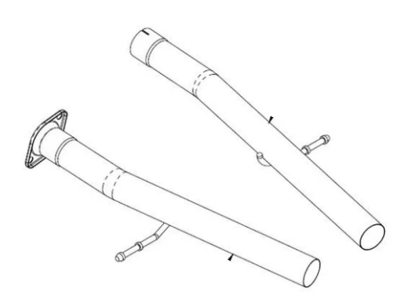 CORSA Performance Corsa 2018-2024 Dodge Durango SRT Sport to Xtreme Non-Resonated Head Pipe Conversion Kit