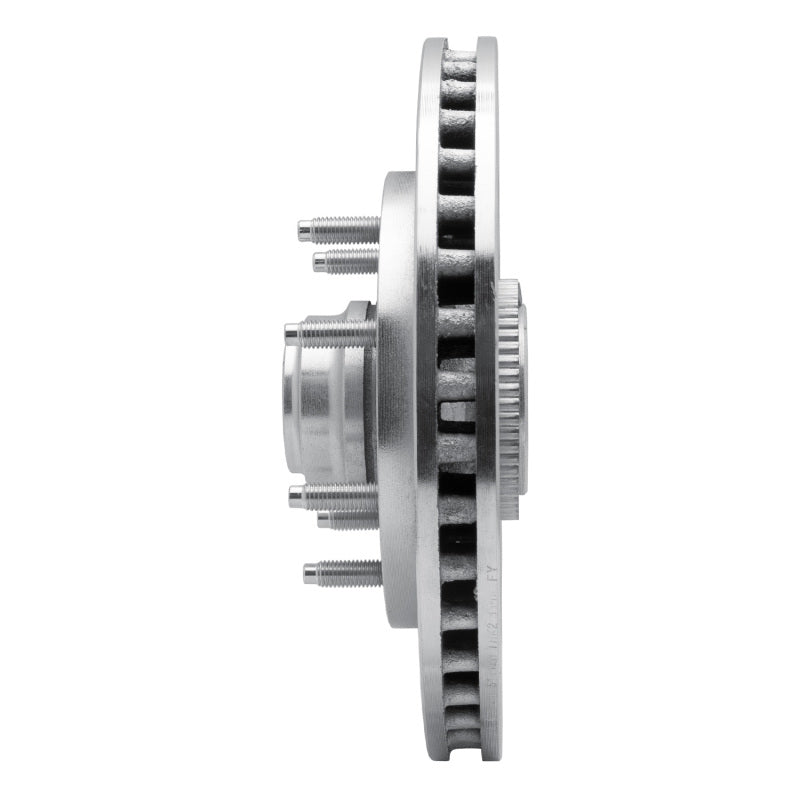 R1 Concepts R1 97-04 Ford F-250 2WD (Excl Super Duty) Front Left Drilled & Slotted Silver Brake Rotor