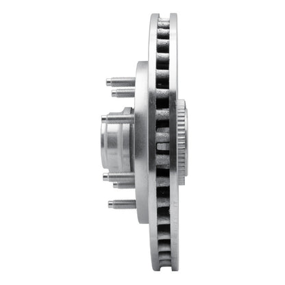 R1 Concepts R1 97-04 Ford F-250 2WD (Excl Super Duty) Front Left Drilled & Slotted Silver Brake Rotor