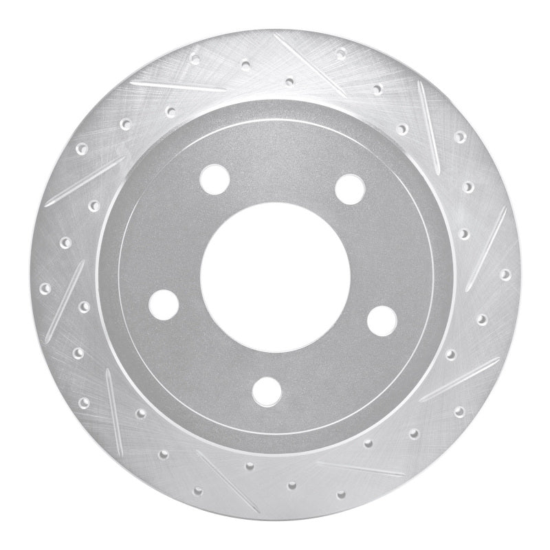 R1 Concepts R1 03-03 Dodge Ram 1500 Van Rear Right Drilled & Slotted Silver Brake Rotor