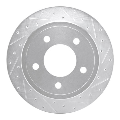 R1 Concepts R1 03-03 Dodge Ram 1500 Van Rear Right Drilled & Slotted Silver Brake Rotor
