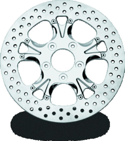 Performance Machine Disc/Carr 11.8in Gatlin Front Left - Chrome