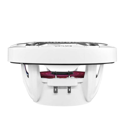 DS18 NXL-M Series Speaker w/ RGB LED Lights 6.5in 2-Way 100 Watts RMS 4 ohm White w/ Cover