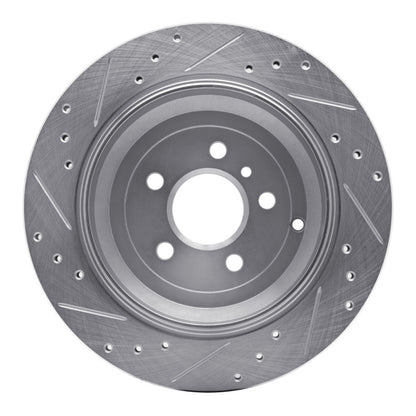 R1 Concepts R1 06-12 Mercedes-Benz ML320 Rear Right Drilled & Slotted Silver Brake Rotor