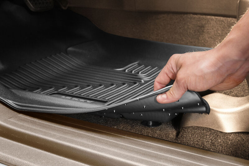 Husky Liners 2016 Toyota Tacoma w/ Auto Trans WeatherBeater Front Black Floor Liners