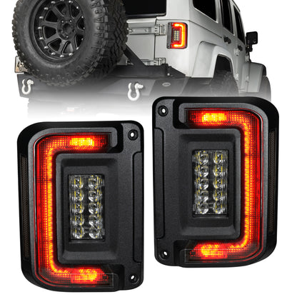 ORACLE Lighting Oracle 07-17 Jeep Wrangler JK Flush Mount LED Tail Lights - Tinted