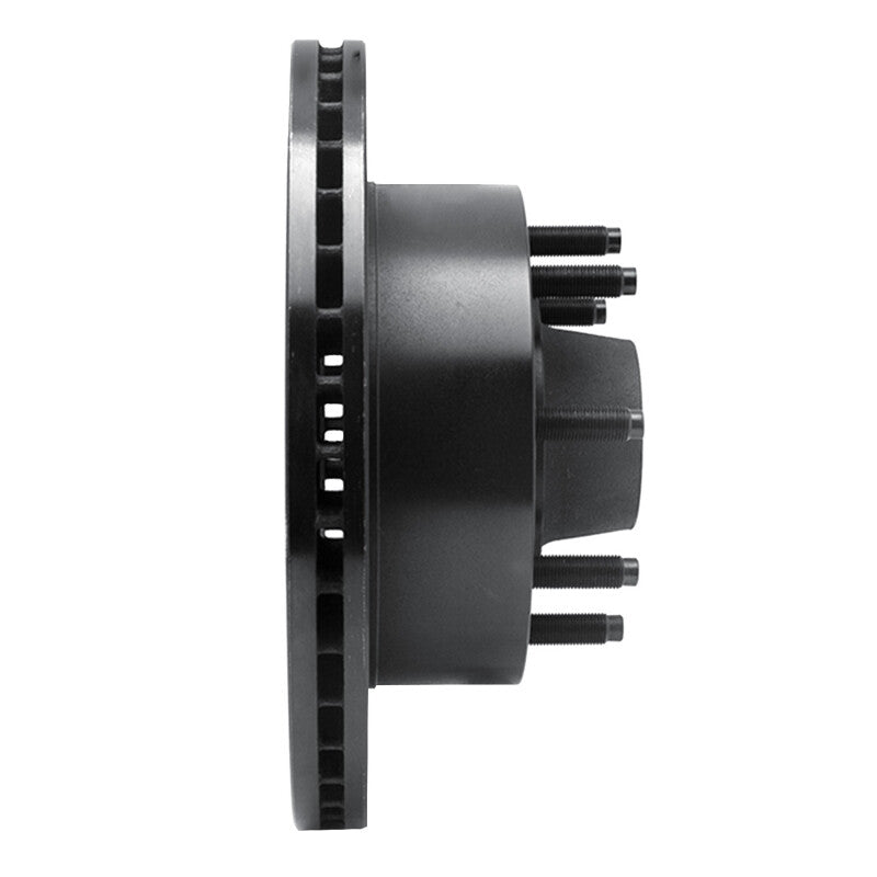 R1 Concepts R1 95-04 Ford E-350 Econoline Front Right Drilled & Slotted Black Brake Rotor