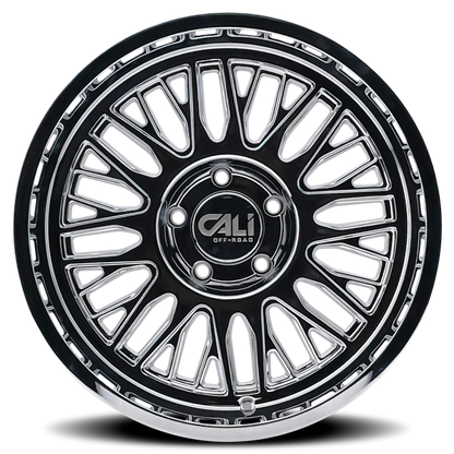 Cali Off-Road 9116 Vertex 22x12 / 6x139.7 BP / -44mm Offset / 106mm Hub Chrome Wheel