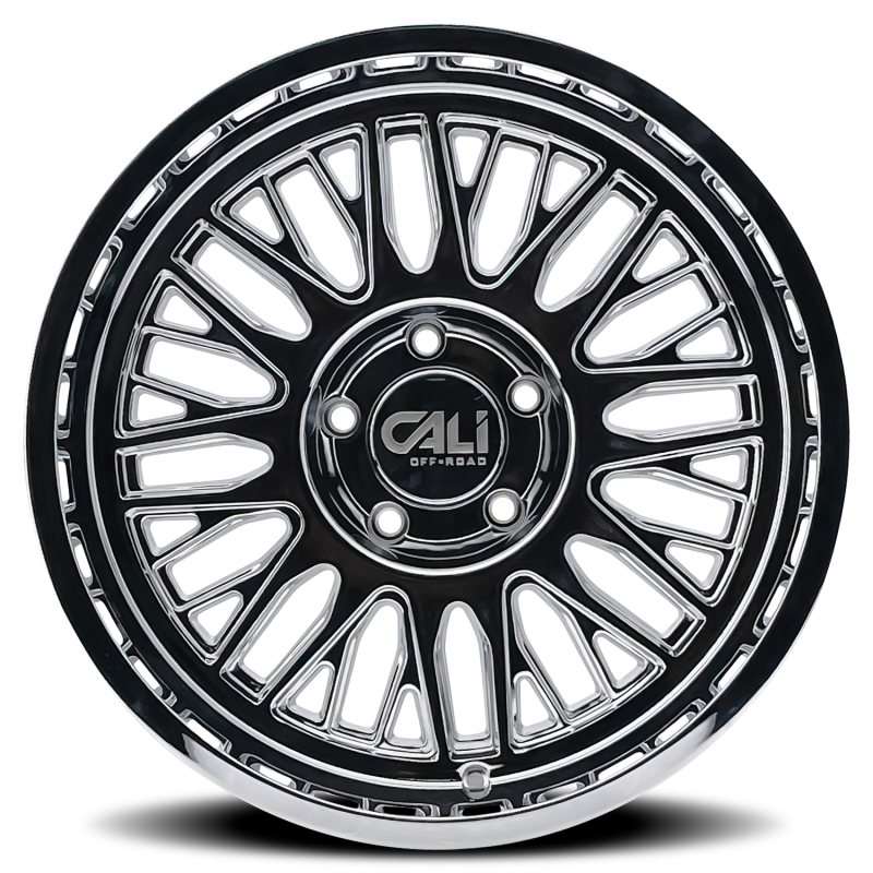 Cali Off-Road 9116 Vertex 24x14 / 6x139.7 BP / -76mm Offset / 106mm Hub Chrome Wheel