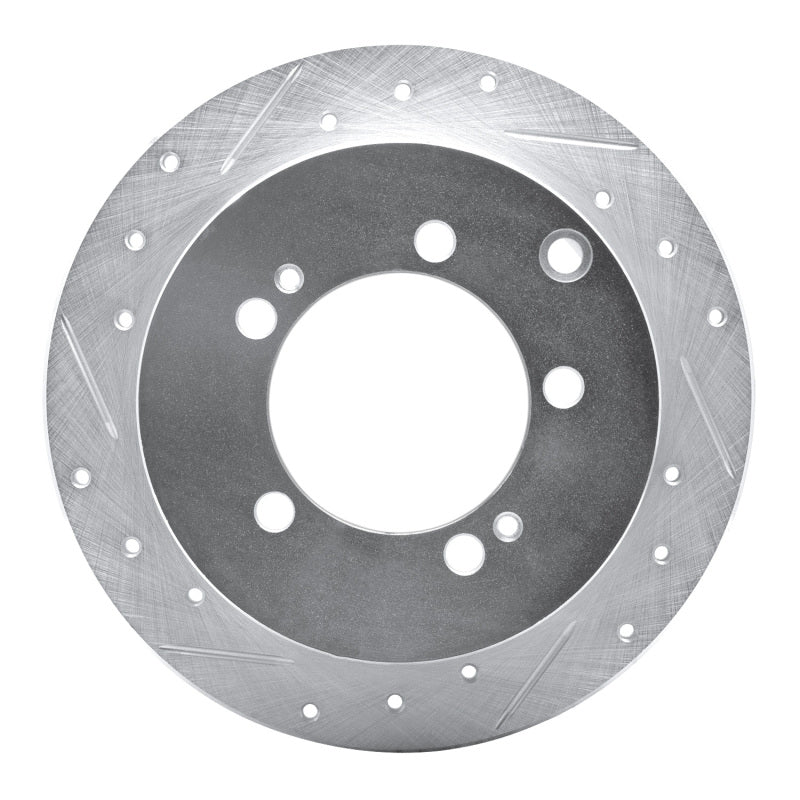R1 Concepts R1 94-07 Chrysler SEBRING Rear Left Drilled & Slotted Silver Brake Rotor