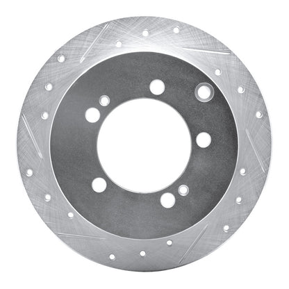 R1 Concepts R1 94-07 Chrysler SEBRING Rear Left Drilled & Slotted Silver Brake Rotor