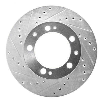 R1 Concepts R1 87-89 Porsche 944 Except Turbo Front Left Drilled & Slotted Silver Brake Rotor