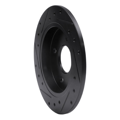 R1 Concepts R1 01-19 Ford Fiesta (USA/Canada) Rear Right Drilled & Slotted Black Brake Rotor