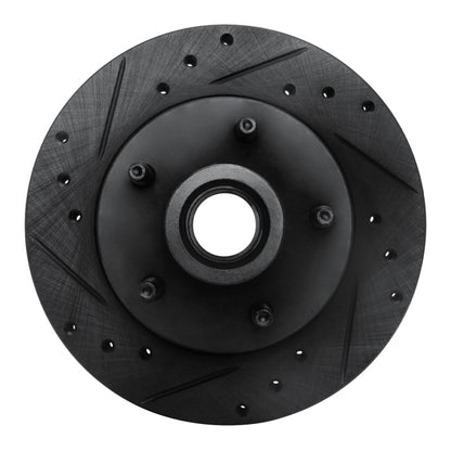 R1 Concepts R1 91-94 Ford Explorer Front Left Drilled & Slotted Black Brake Rotor