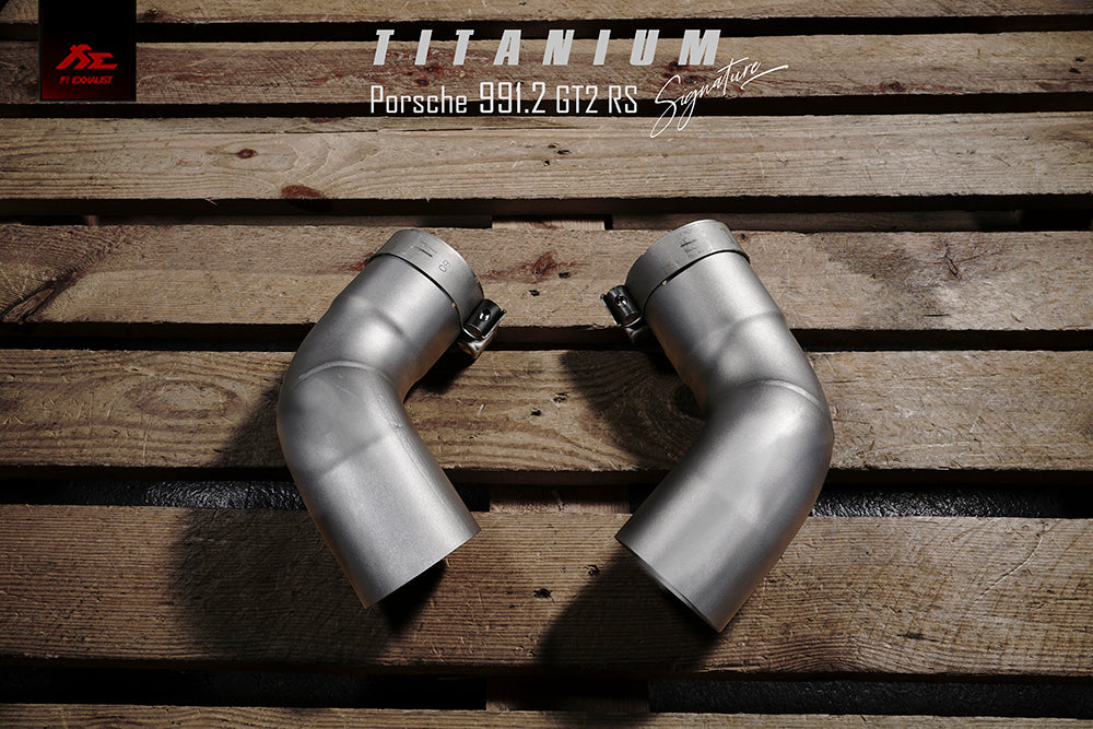 FI Exhaust PH-GT2Ti-NCAT + PH-GT2Ti-CBV Catless Downpipe (Titanium) + Valvetronic Muffler (Titanium)