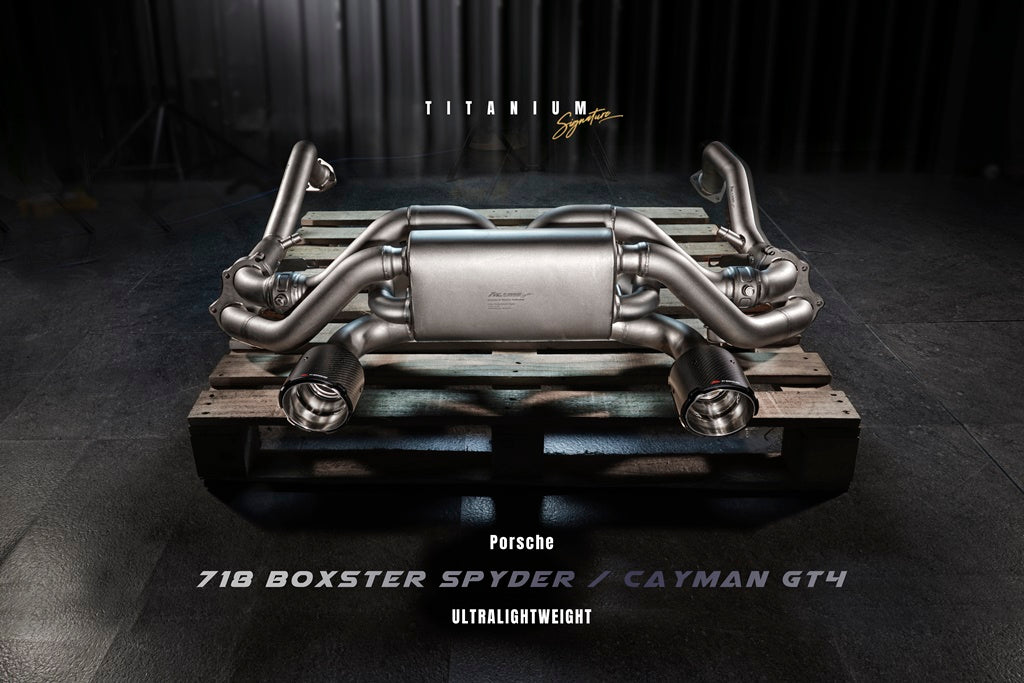 FI Exhaust Porsche 718 GT4/Spyder (OPF)  Titanium Signature Series  2020+