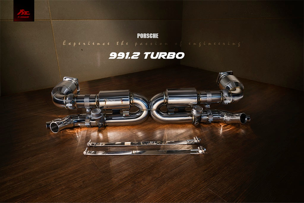 FI Exhaust Porsche 991.1/991.2 Turbo  OEM Tips Compatible Version  2013-2019