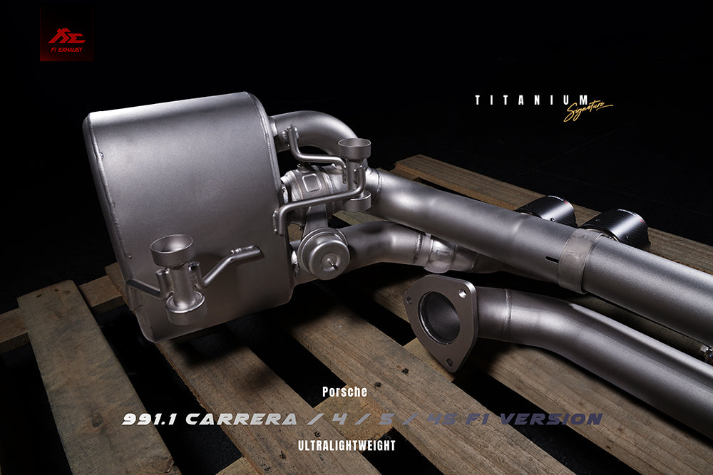 FI Exhaust Porsche 991.1 Carrera/S  F1 Version  Titanium Signature Series  2011-2015