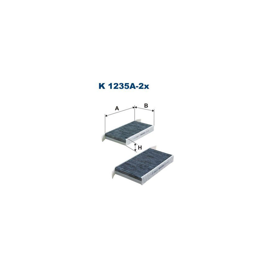 Filtron K 1235A-2X Pollen Filter For Renault Laguna