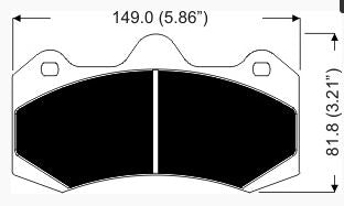 AP RACING CP7040D54-APF404 PAD SET (4)-16,75T