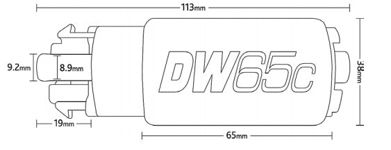 DEATSCHWERKS 9-652-1009 FUEL PUMP DW65C (265LPH) WITH INSTAL.KIT (GT-R R35 - NEEDED 2 PER CAR)