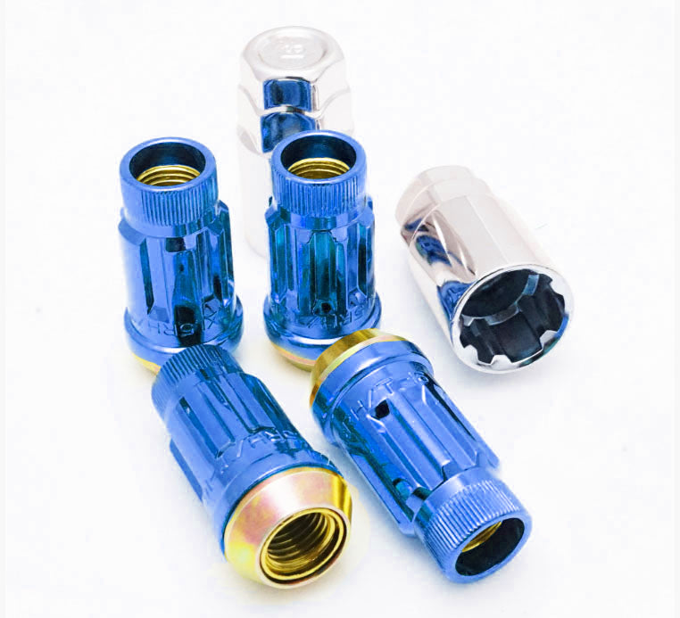 MUTEKI 34938U LUG NUTS KIT SR45R LOCK SET 12X1.50 45MM BLUE