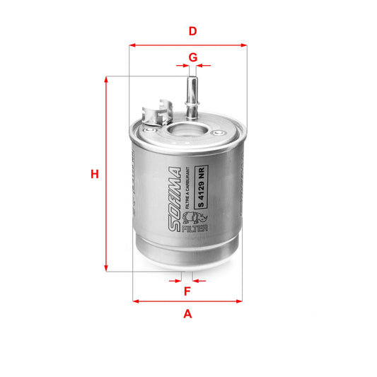 SOFIMA S4129NR Fuel Filter