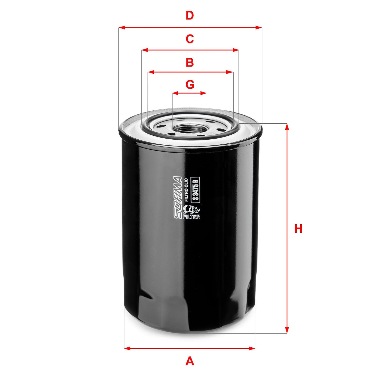 SOFIMA S3475R Oil Filter