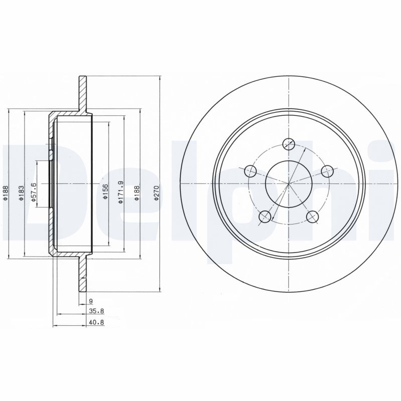 DELPHI BG4313 Brake Disc .