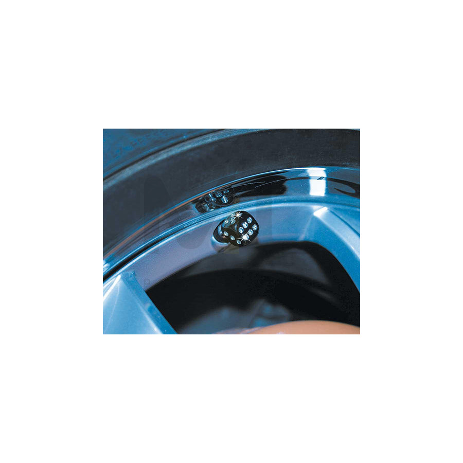 FOLIATEC CRYSTAL CUBE 32858 Tyre valve caps