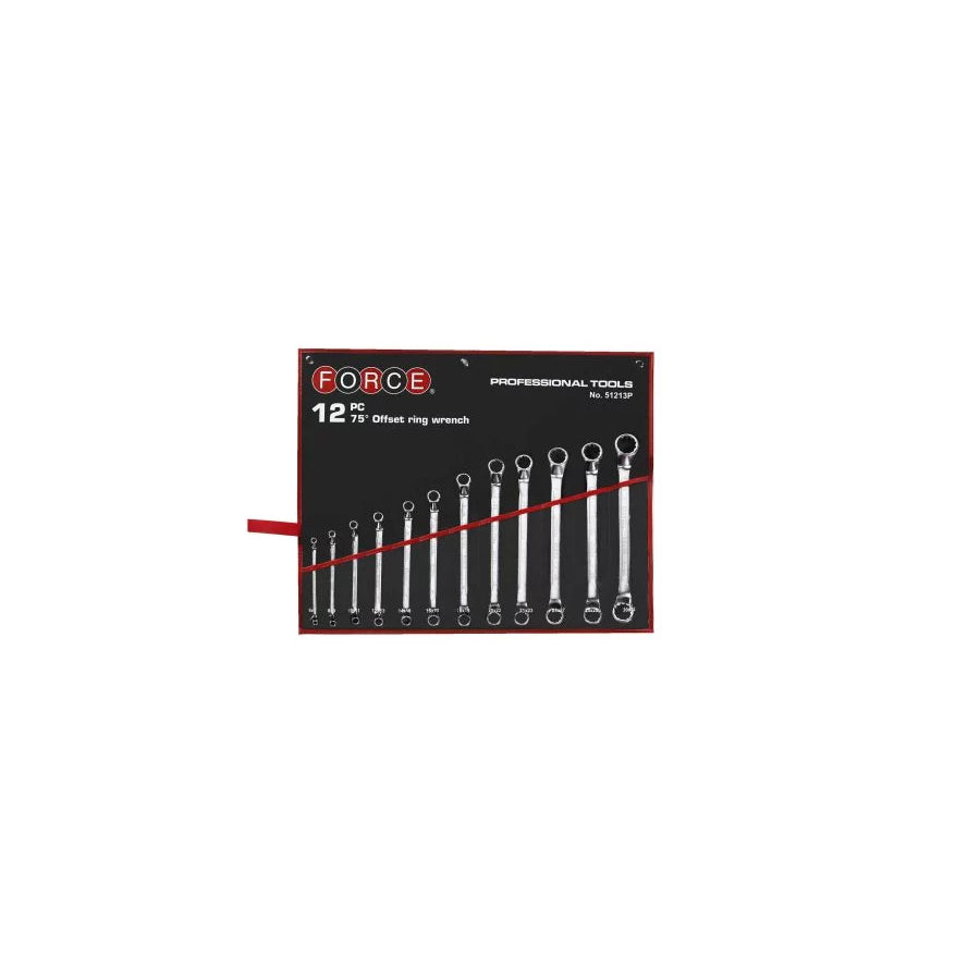 Force 51213P Double Ring Spanner Set