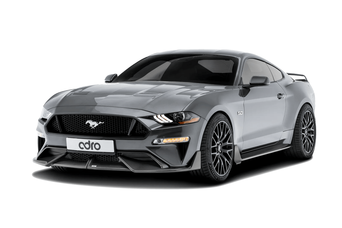 Adro A16A10-1211/A16A10-1221 Ford Mustang Carbon Fibre Front Splitter (2018+)
