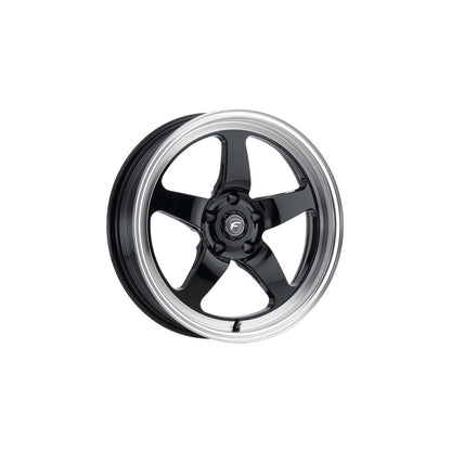Forgestar F0917C063N26 17x5 D5 Drag Standard 5x120.65 ET-26 BS2 Gloss Black Machined Drag Racing Wheel