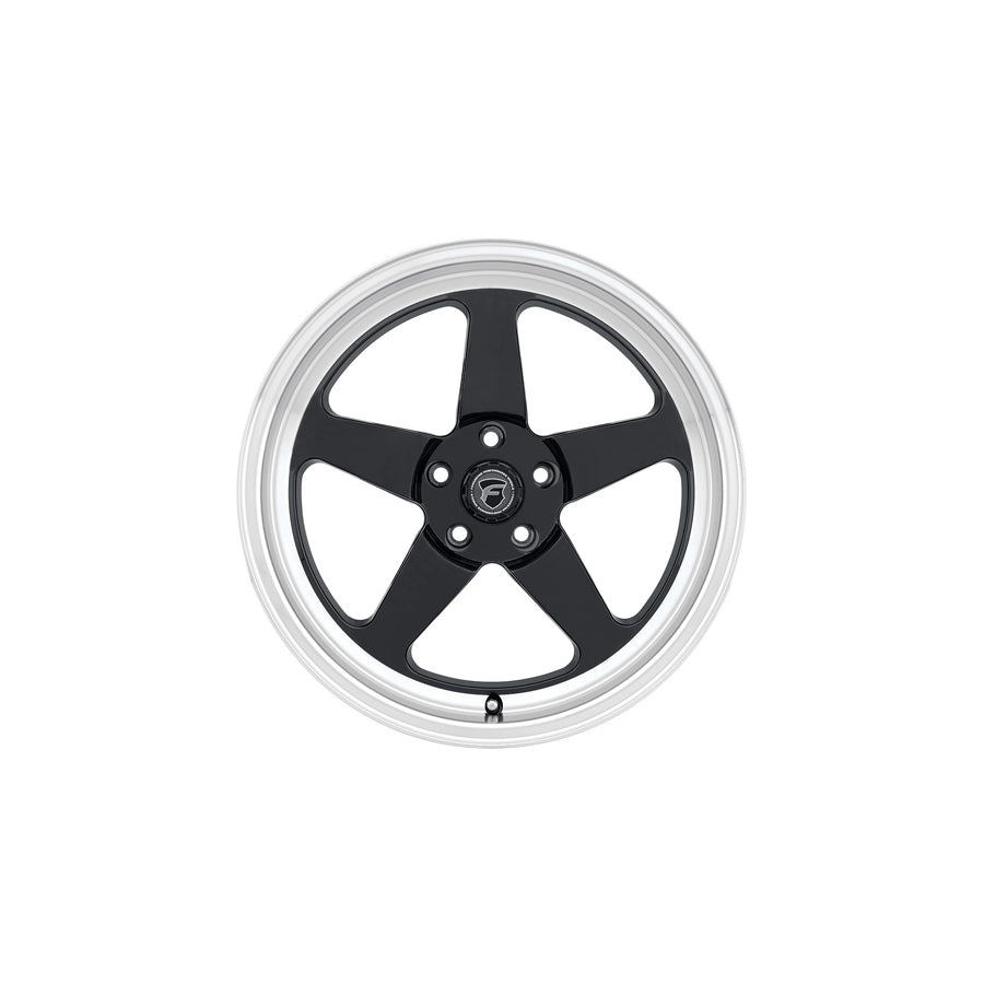 Forgestar F0917C063N26 17x5 D5 Drag Standard 5x120.65 ET-26 BS2 Gloss Black Machined Drag Racing Wheel