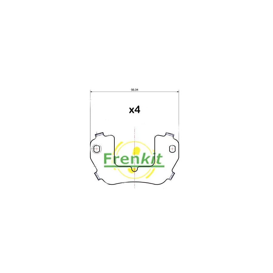 Frenkit 940032 Anti-Squeal Foil, Brake Pad (Back Plate)