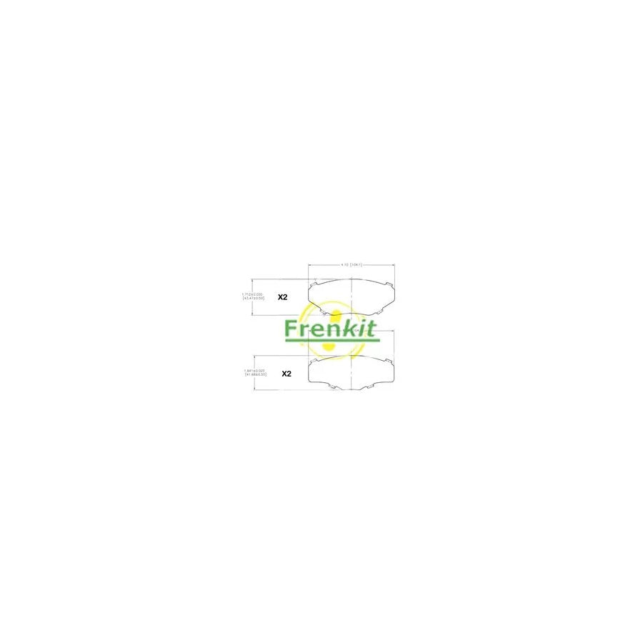 Frenkit 940052 Anti-Squeal Foil, Brake Pad (Back Plate)
