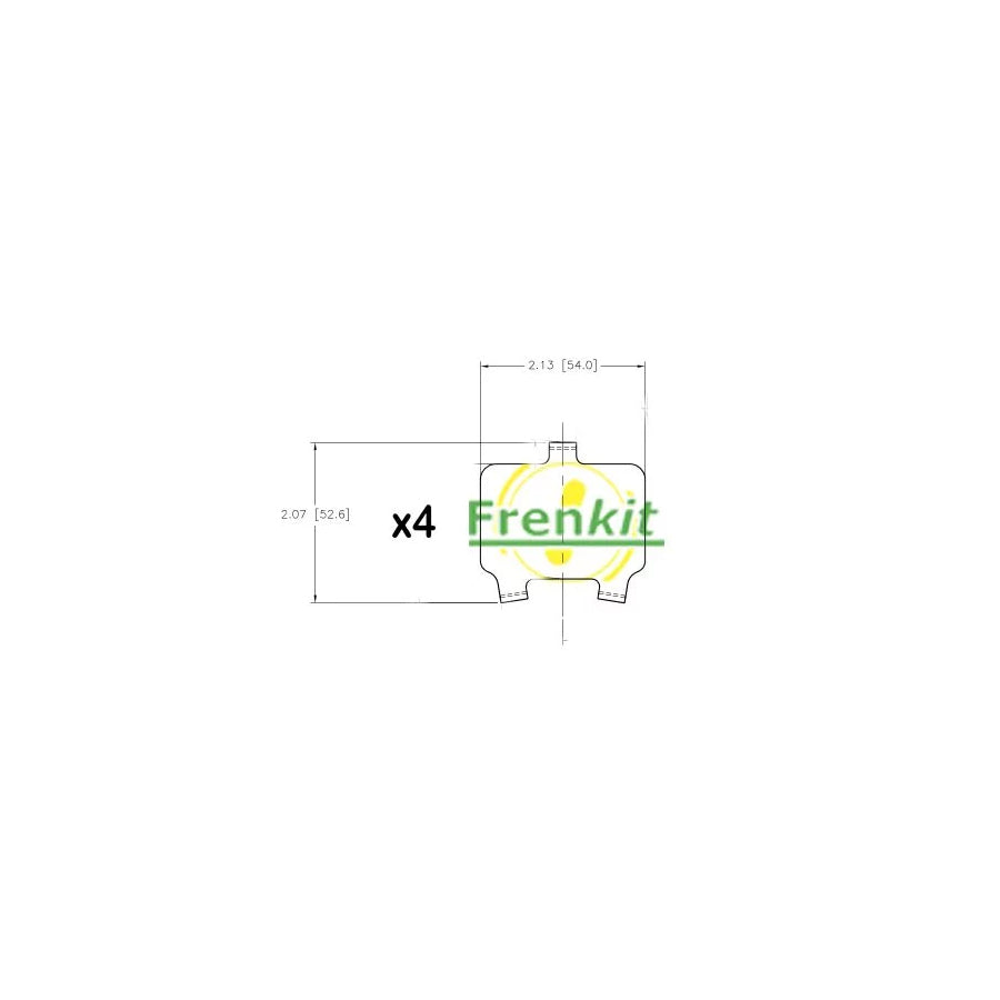 Frenkit 940194 Anti-Squeal Foil, Brake Pad (Back Plate)