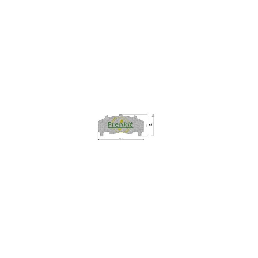 Frenkit 940566 Anti-Squeal Foil, Brake Pad (Back Plate)