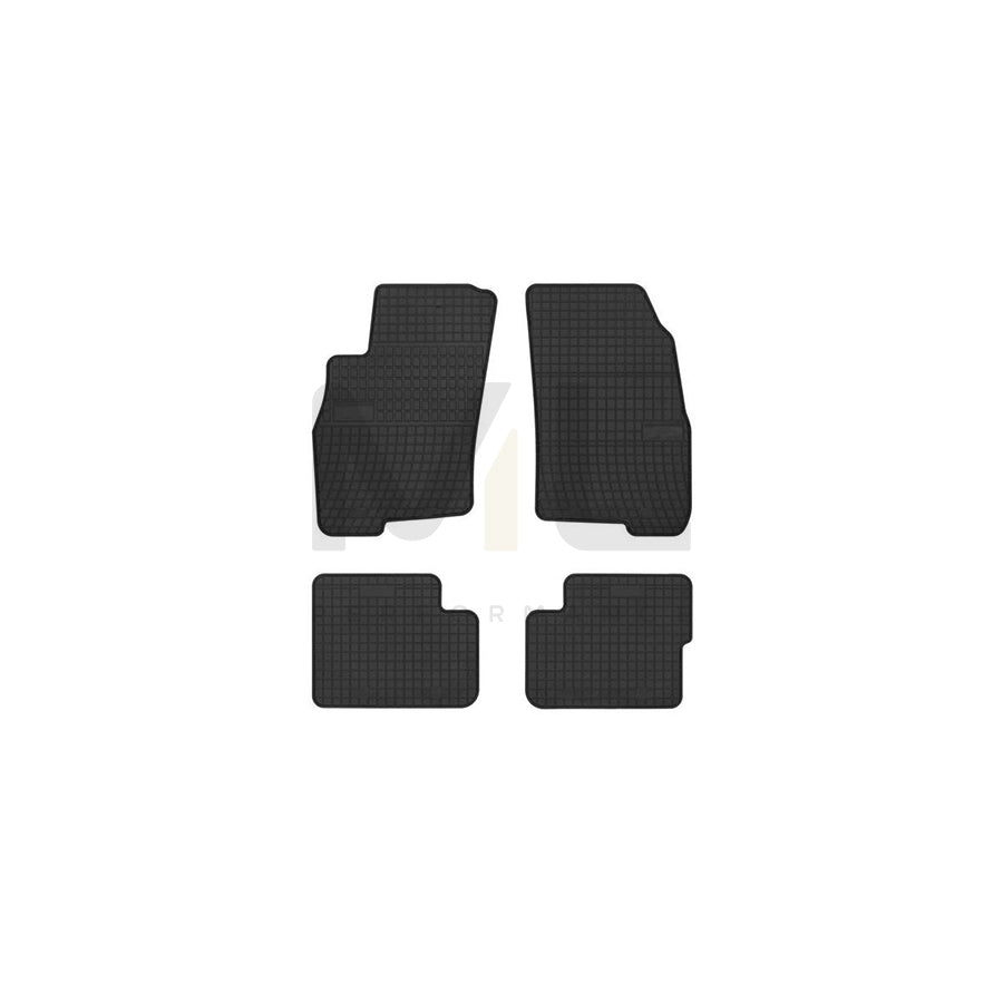 FROGUM 0912 Floor mat set Elastomer, Front and Rear, Quantity: 4, Black
