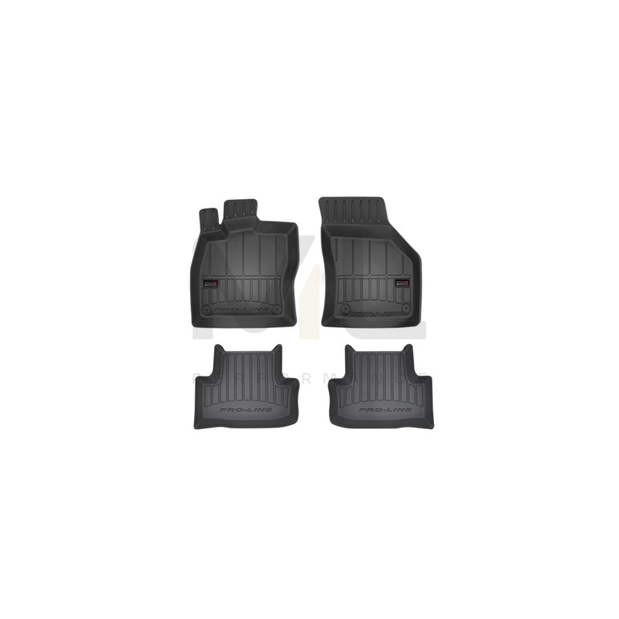 FROGUM 3D407053 Floor mat set for SKODA Karoq Off-Road (NU7) Elastomer, Front and Rear, Quantity: 4, Black