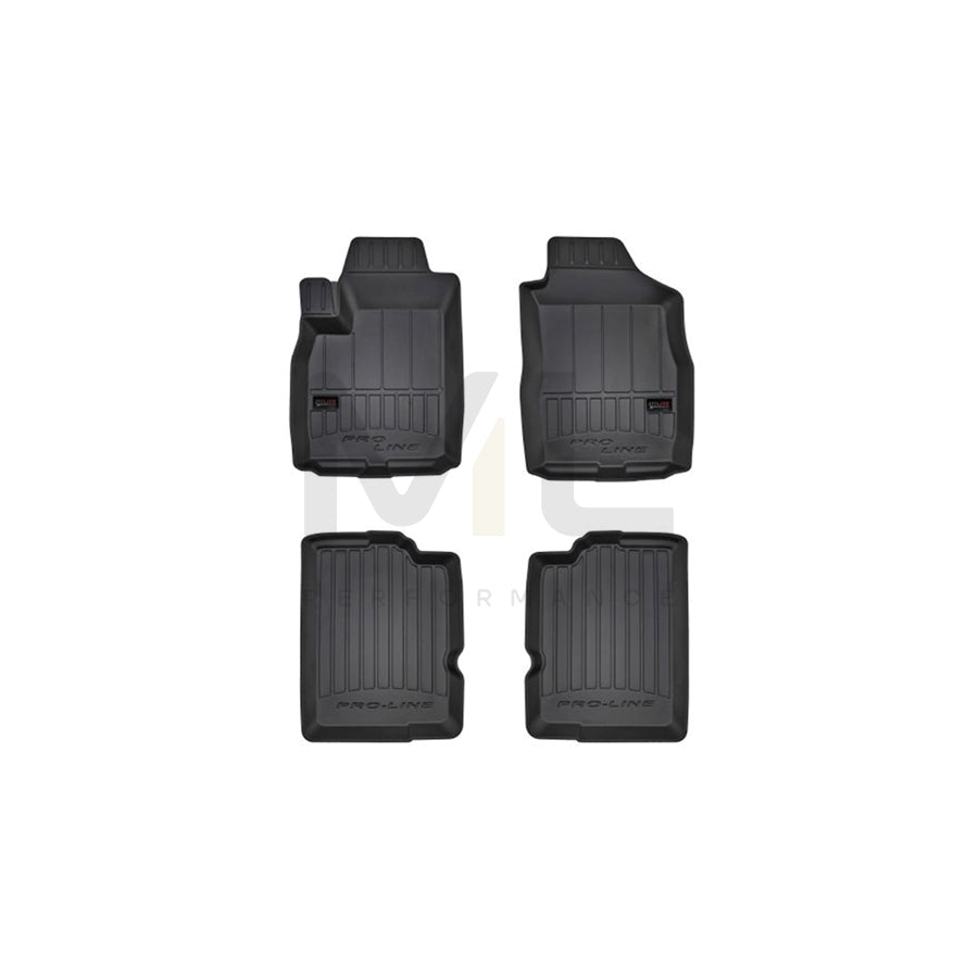 FROGUM 3D407190 Floor mat set for FIAT Panda II Hatchback (169) Elastomer, Front and Rear, Quantity: 4, Black