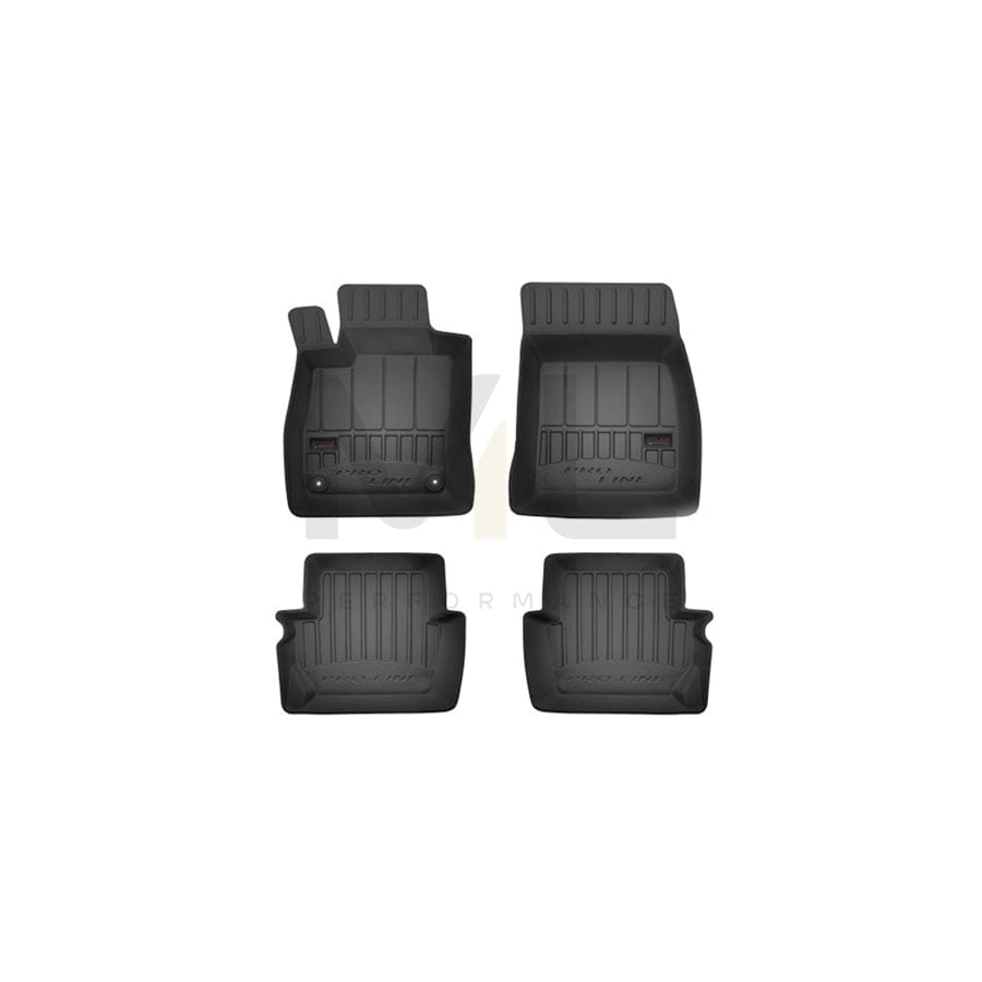 FROGUM 3D407237 Floor mat set for FORD Fiesta Mk7 Hatchback Elastomer, Front and Rear, Quantity: 4, Black