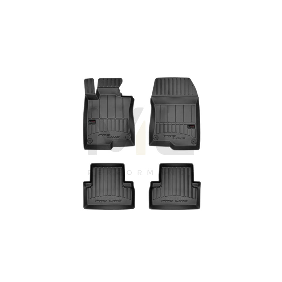 FROGUM 3D407466 Floor mat set for HONDA ACCORD Elastomer, Front and Rear, Quantity: 4, Black