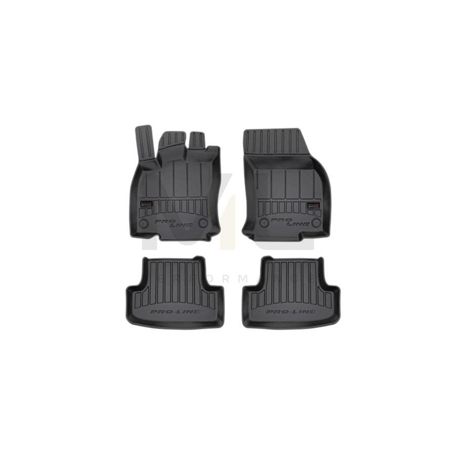 FROGUM 3D407602 Floor mat set for AUDI Q2 (GAB) Elastomer, Front and Rear, Quantity: 4, Black