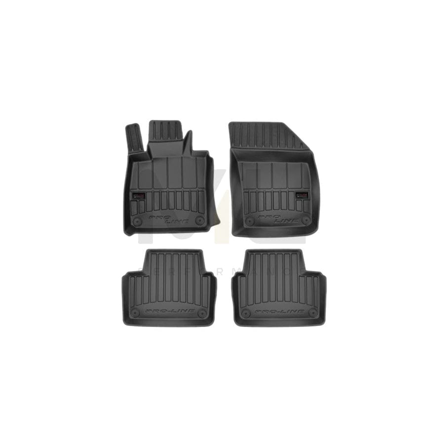 FROGUM 3D407824 Floor mat set for VOLVO V60 II (225, 227) Elastomer, Front and Rear, Quantity: 4, Black