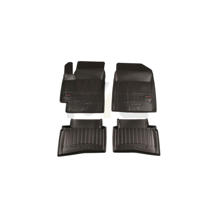 FROGUM 3D408029 Floor mat set Elastomer, Front and Rear, Quantity: 4, Black